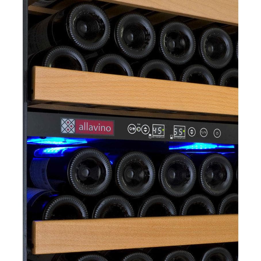 Allavino 24" Wide 99 Bottle Dual Zone Wine Refrigerator - YHWR99-2SR20