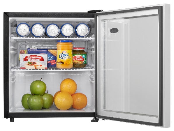 Danby 1.6 cu. ft. Compact Glass Door Fridge in Platinum - DAG016A1BDB