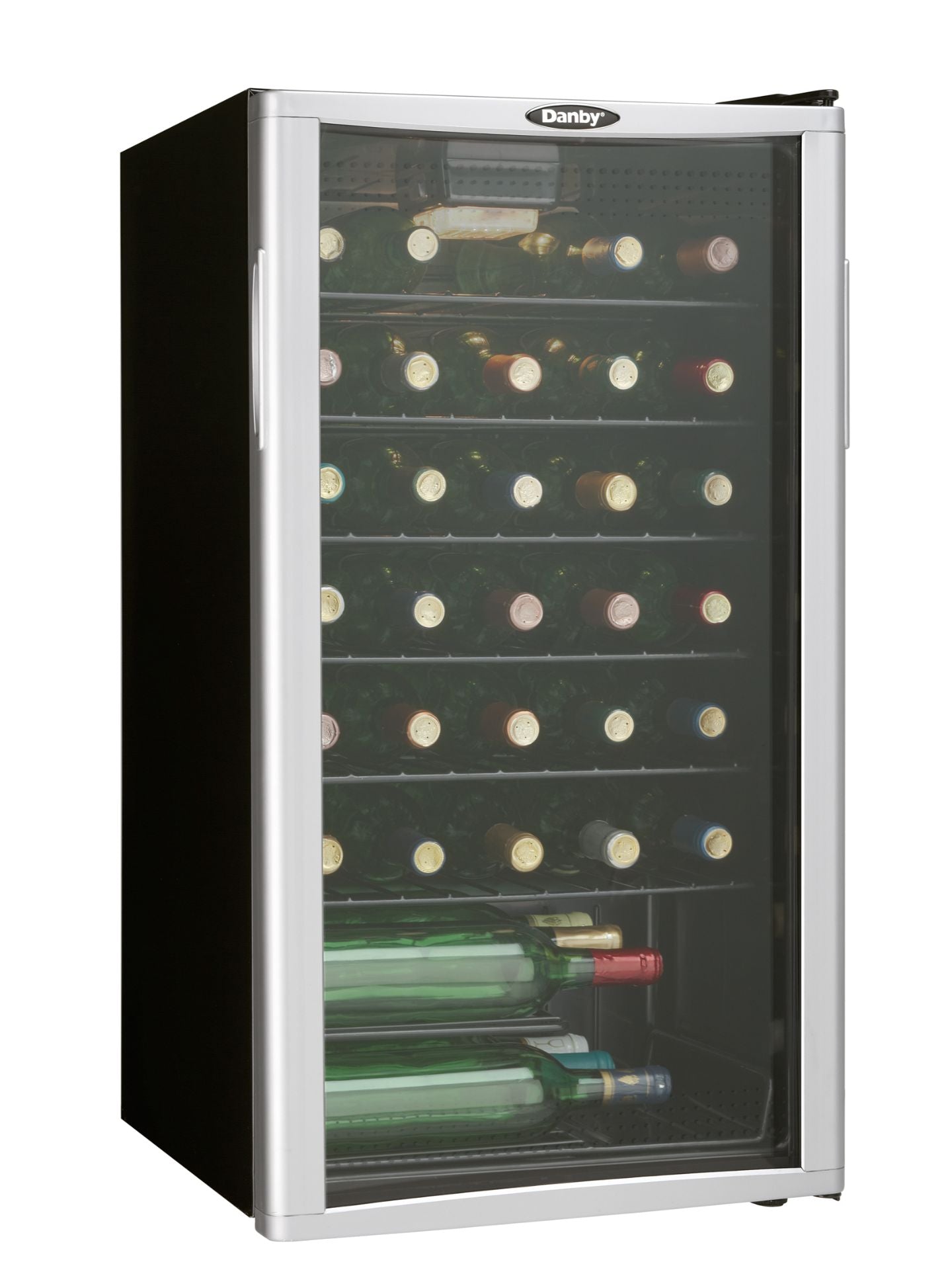 Danby 36 Bottle Free-Standing Wine Cooler in Platinum - DWC350BLP