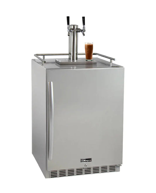 Kegco 24" Wide Dual Tap All Stainless Steel Outdoor Kegerator - ICHK38SSU-2