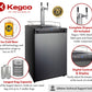 Kegco 24" Wide Dual Tap Black Stainless Steel Digital Kegerator - K309X-2NK
