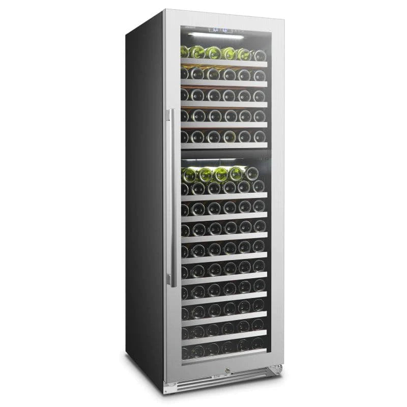 LanboPro 153 Bottle Capacity Dual Zone Wine Refrigerator - LP168D