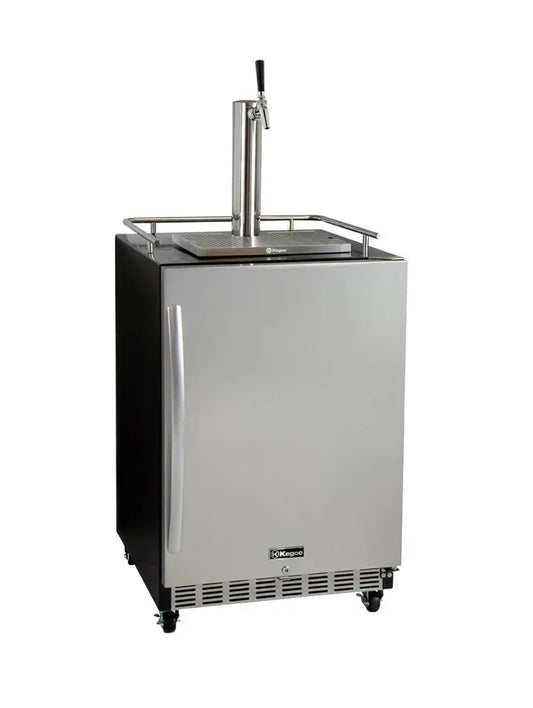 Kegco 24" Wide Single Tap Stainless Steel Commercial Kegerator - HK38BSC-1