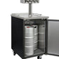 Kegco 24" Wide Four Tap Black Commercial Kegerator - ICXCK-1B-4