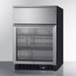 Summit 24" Wide Built-In Commercial Beverage Refrigerator With Top Drawer - SCR615TD