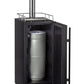 Kegco 15" Wide Single Tap Black Commercial Kegerator - SLK15BBRNK