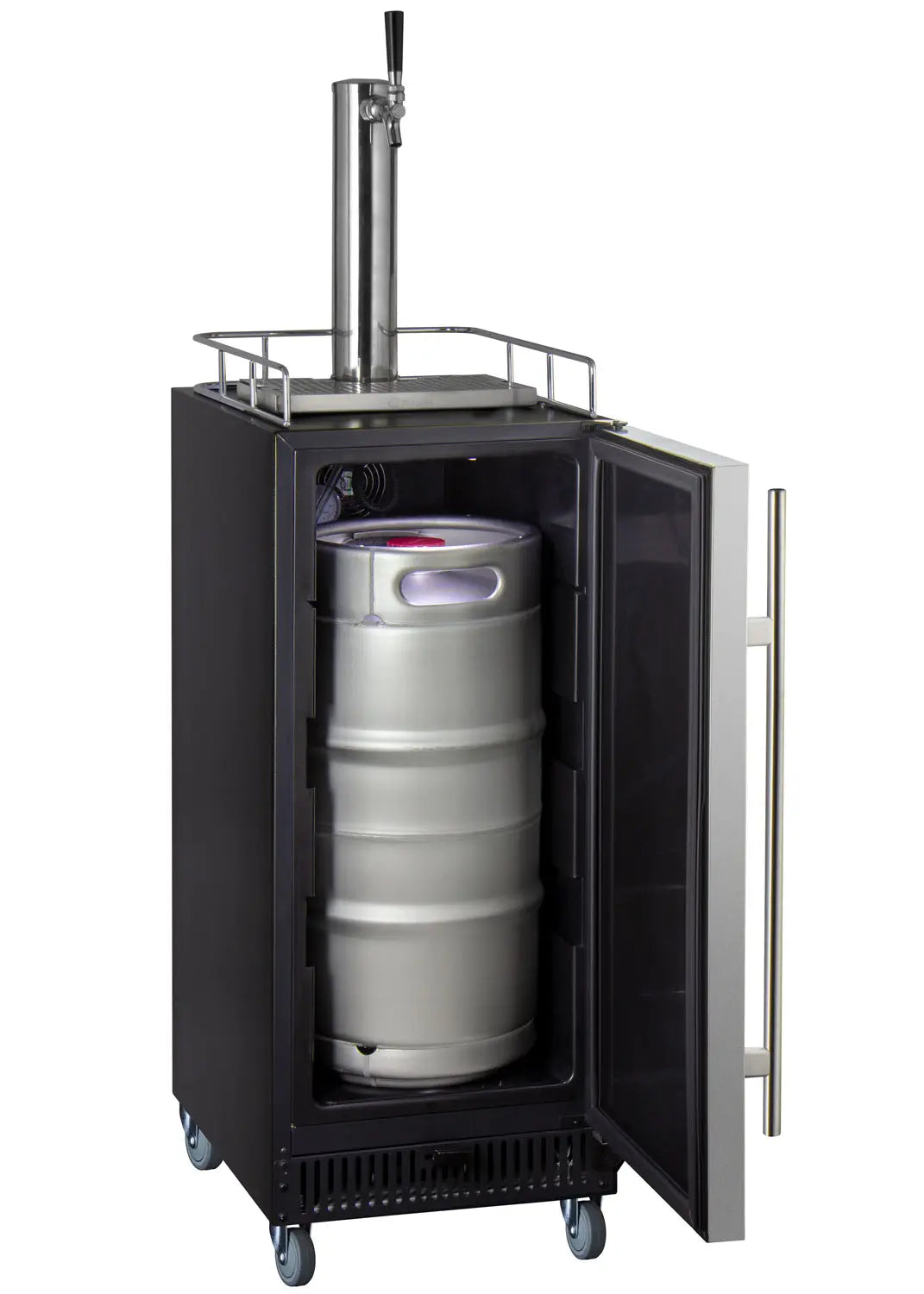 Kegco 15" Wide Kombucha Single Tap Commercial Kegerator - KOM15BSRNK