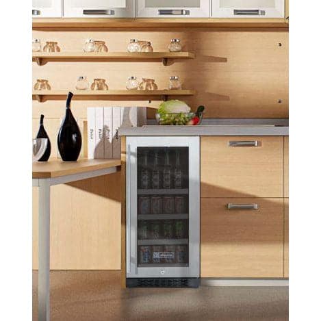 Allavino 15" Wide Stainless-Steel Beverage Center - VSBC15-SL20