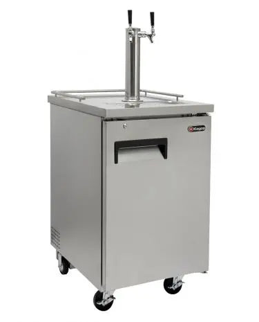 Kegco 24" Wide Dual Tap Commercial Kegerator - HBK1XS-2K