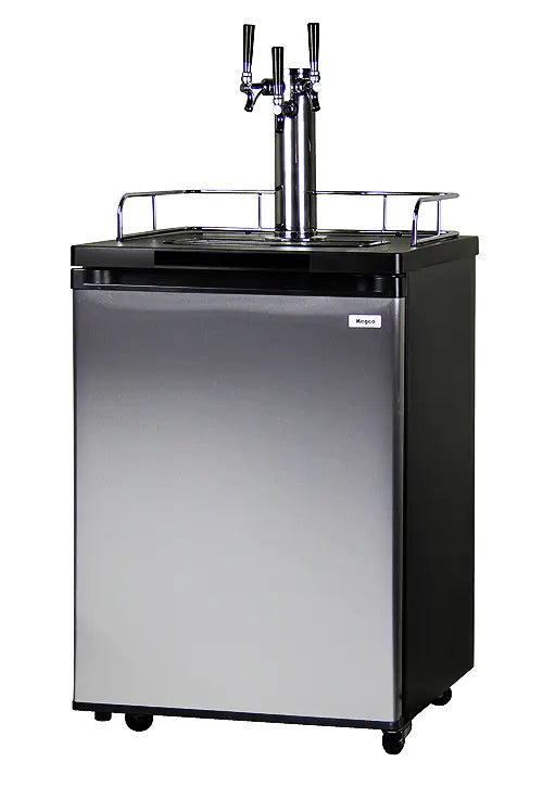 Kegco 24" Wide Triple Tap Stainless Steel Kegerator - K209SS-3NK